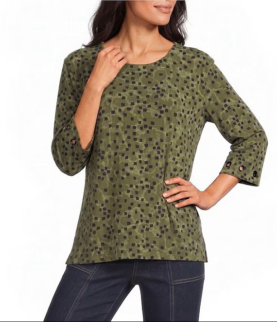 3/4 Sleeve Scoop Neck from Multiples