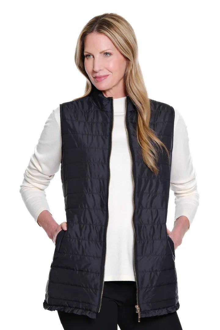 Quilted Zip Front Nylon Vest from Multiples - High Call Outfitters
