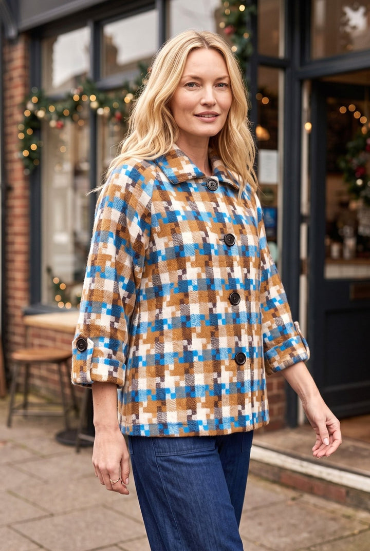 Woven Raglan Tweed Jacket from Multiples