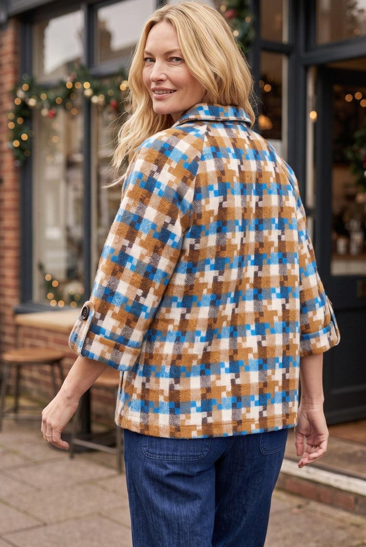 Woven Raglan Tweed Jacket from Multiples