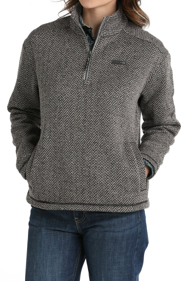 Herringbone 1/4 Zip Pullover from Cinch