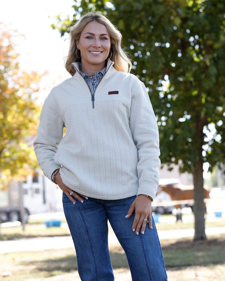 1/4 Zip Cable Knit Pullover from Cinch
