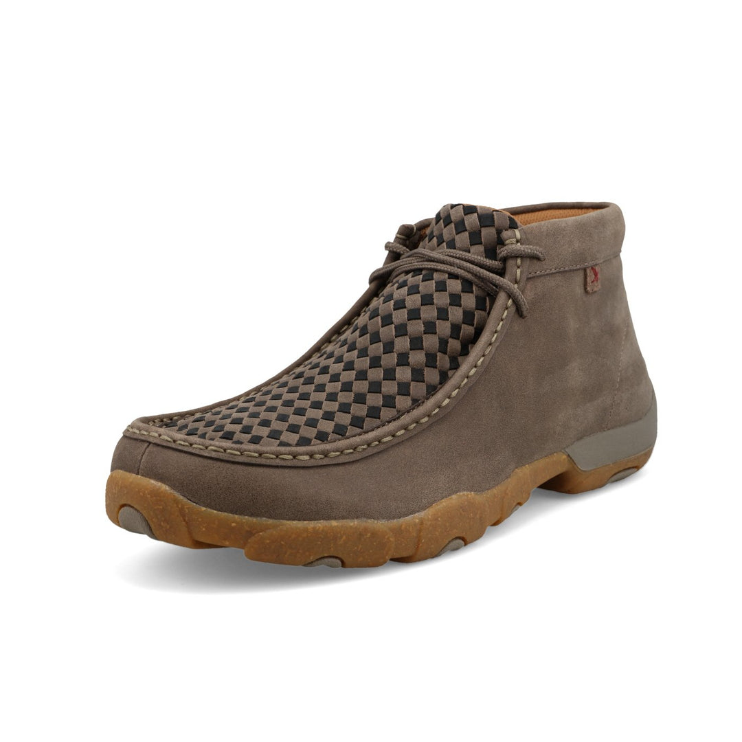 Chukka Taupe Grey/Black Driving Moc from Twisted X