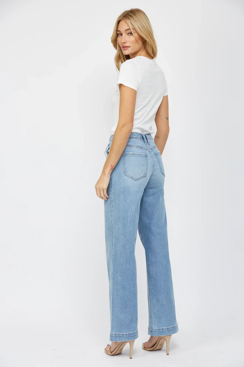 High Rise Wide Leg Denim from Mica Denim - High Call Outfitters