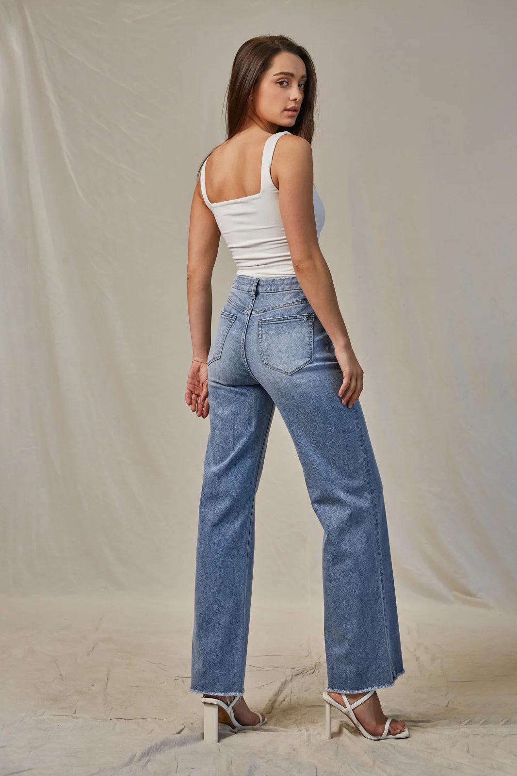 High Rise Wide Leg Denim from Mica Denim