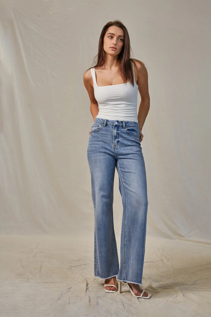 High Rise Wide Leg Denim from Mica Denim