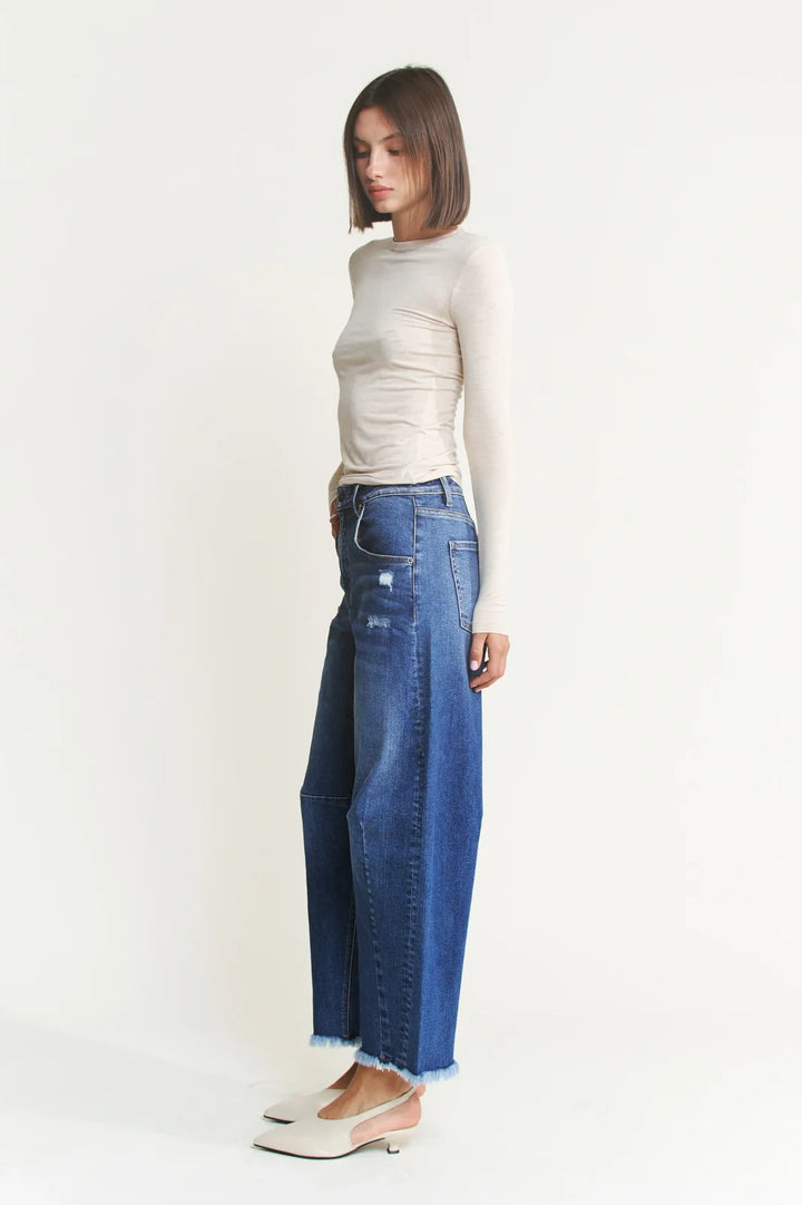 Ankle Barrel Leg Denim from Mica
