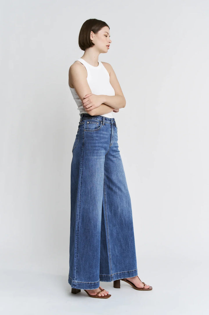 High Rise Slouchy Wide Leg Denim from Mica