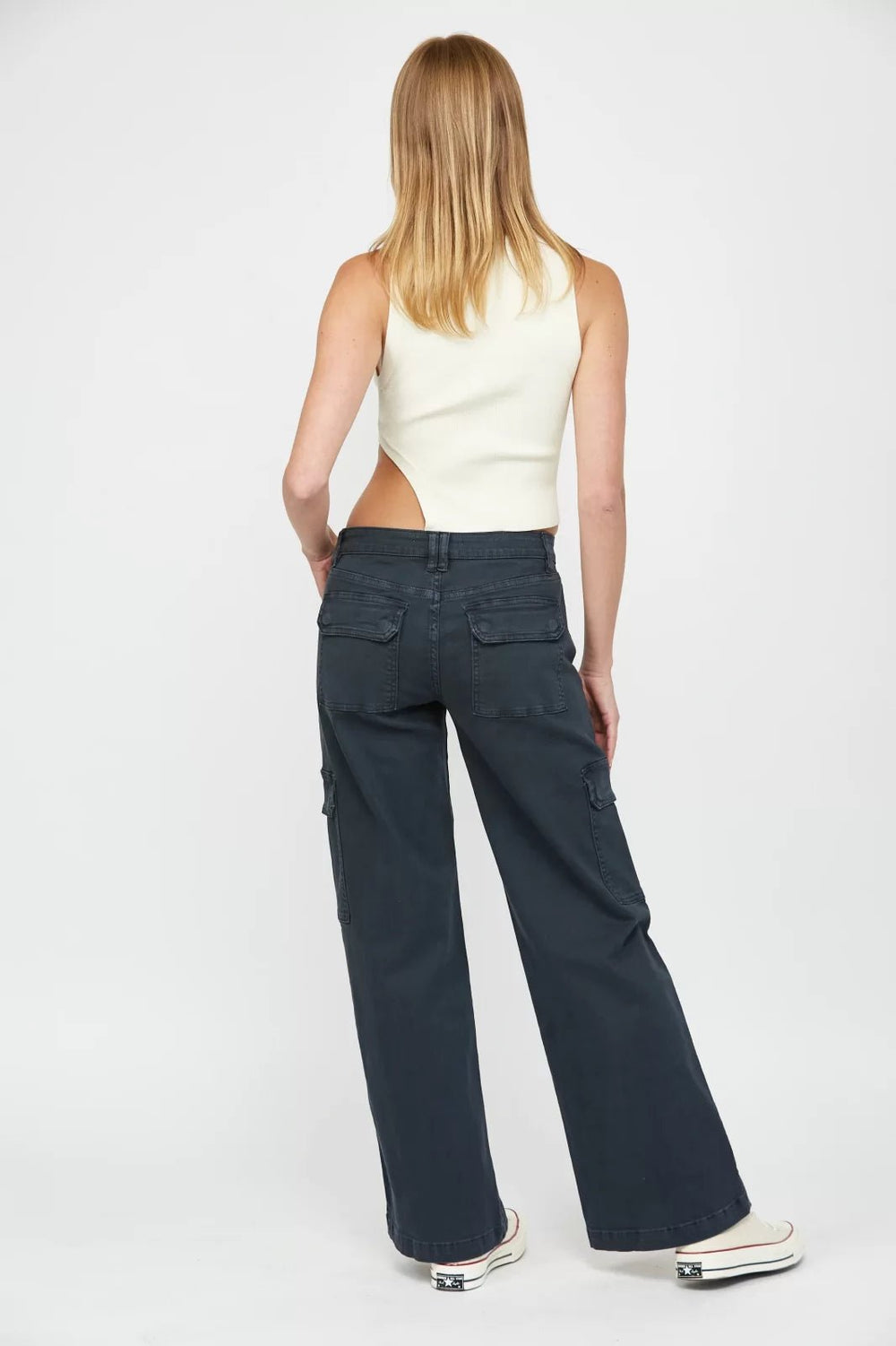 Cargo Wide Leg from Mica Denim - High Call Outfitters