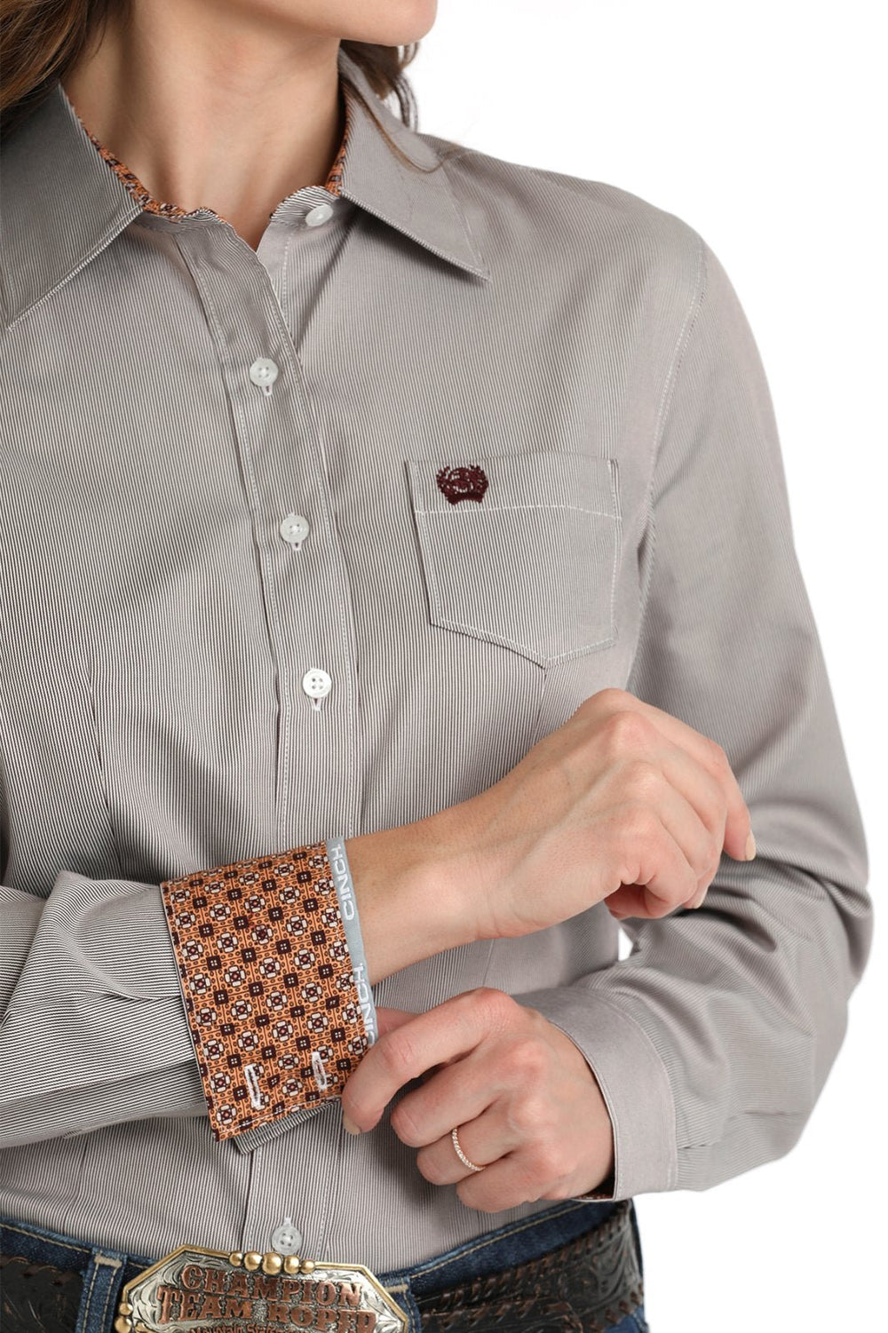 Classic Fit Stripe Shirt from Cinch - High Call Outfitters