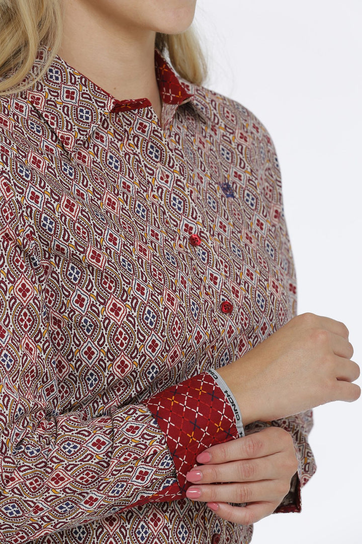 Medallion Print Long Sleeve Woven from Cinch