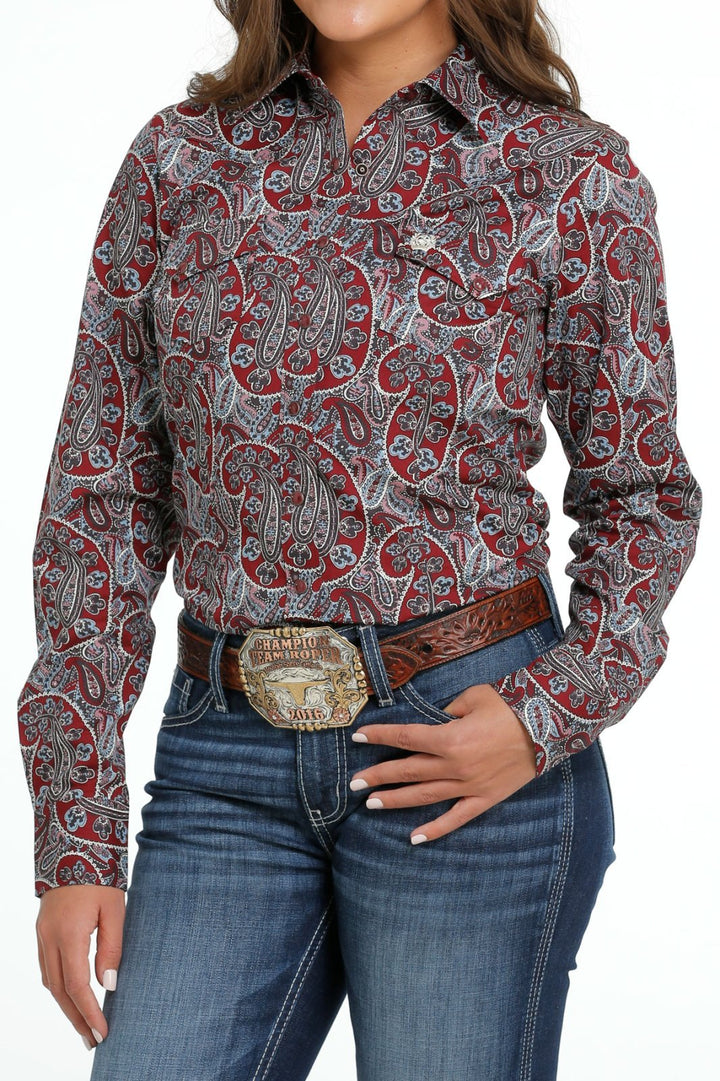Classic Fit Long Sleeve Paisley Woven from Cinch - High Call Outfitters
