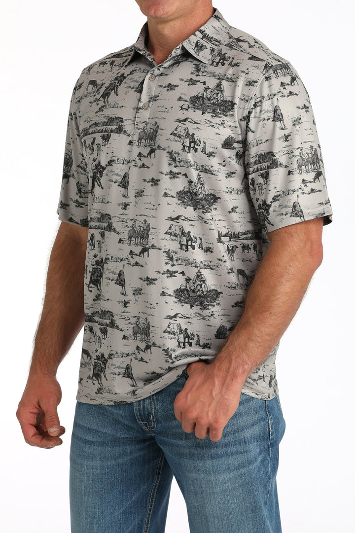 Arena Flex Print Polo Shirt from Cinch