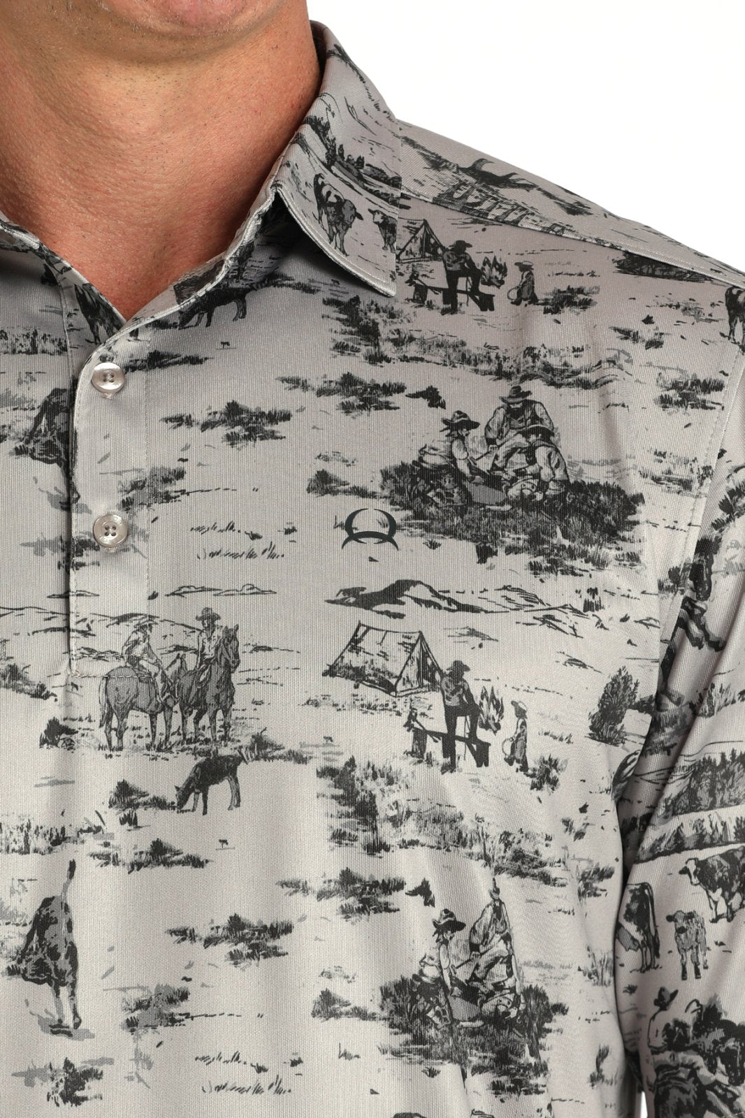 Arena Flex Print Polo Shirt from Cinch