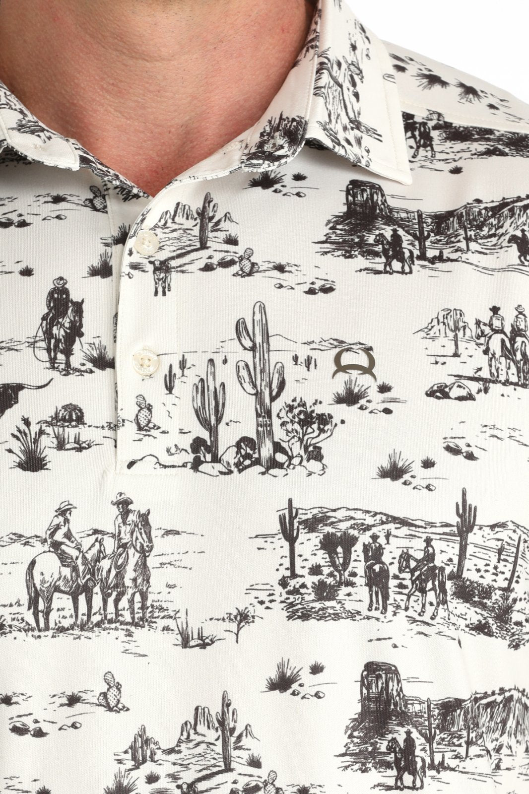 Arena Flex Landscape Print Polo from Cinch - High Call Outfitters