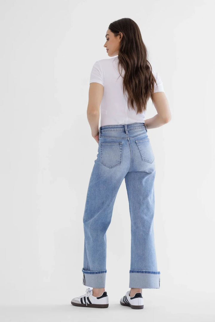 High Rise Cuffed Denim from Mica