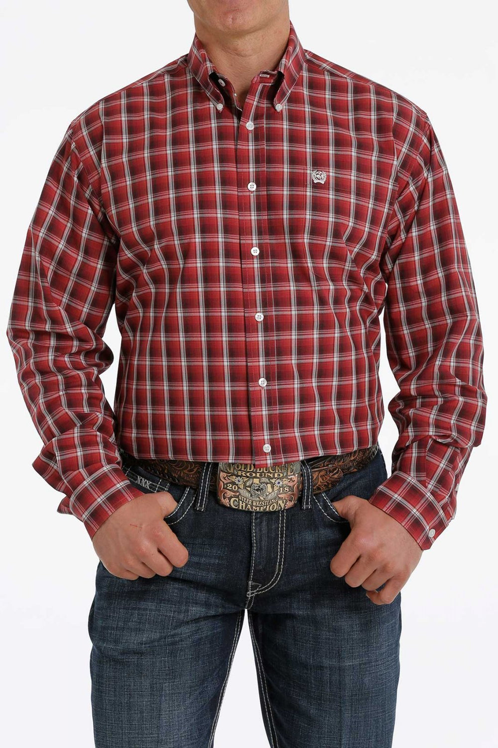 Classic Plaid Long Sleeve Woven from Cinch - High Call Outfitters