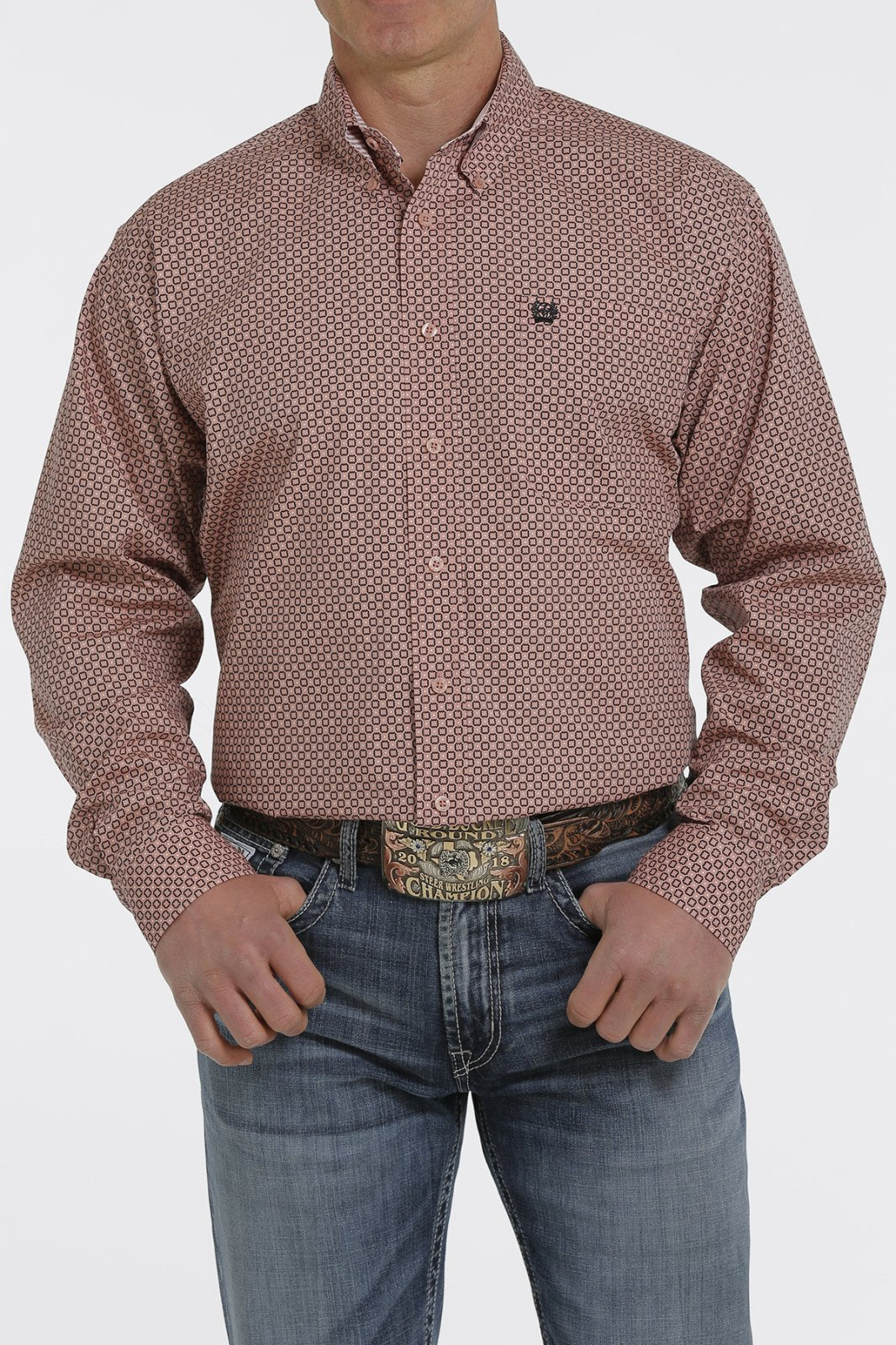 Classic Long Sleeve Print Woven from Cinch