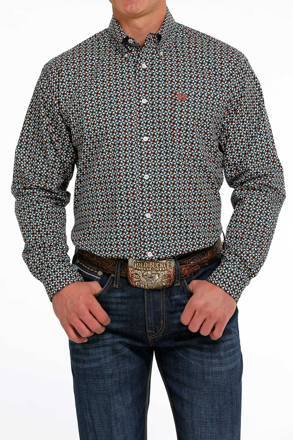 Classic Fit Print Woven from Cinch - High Call Outfitters