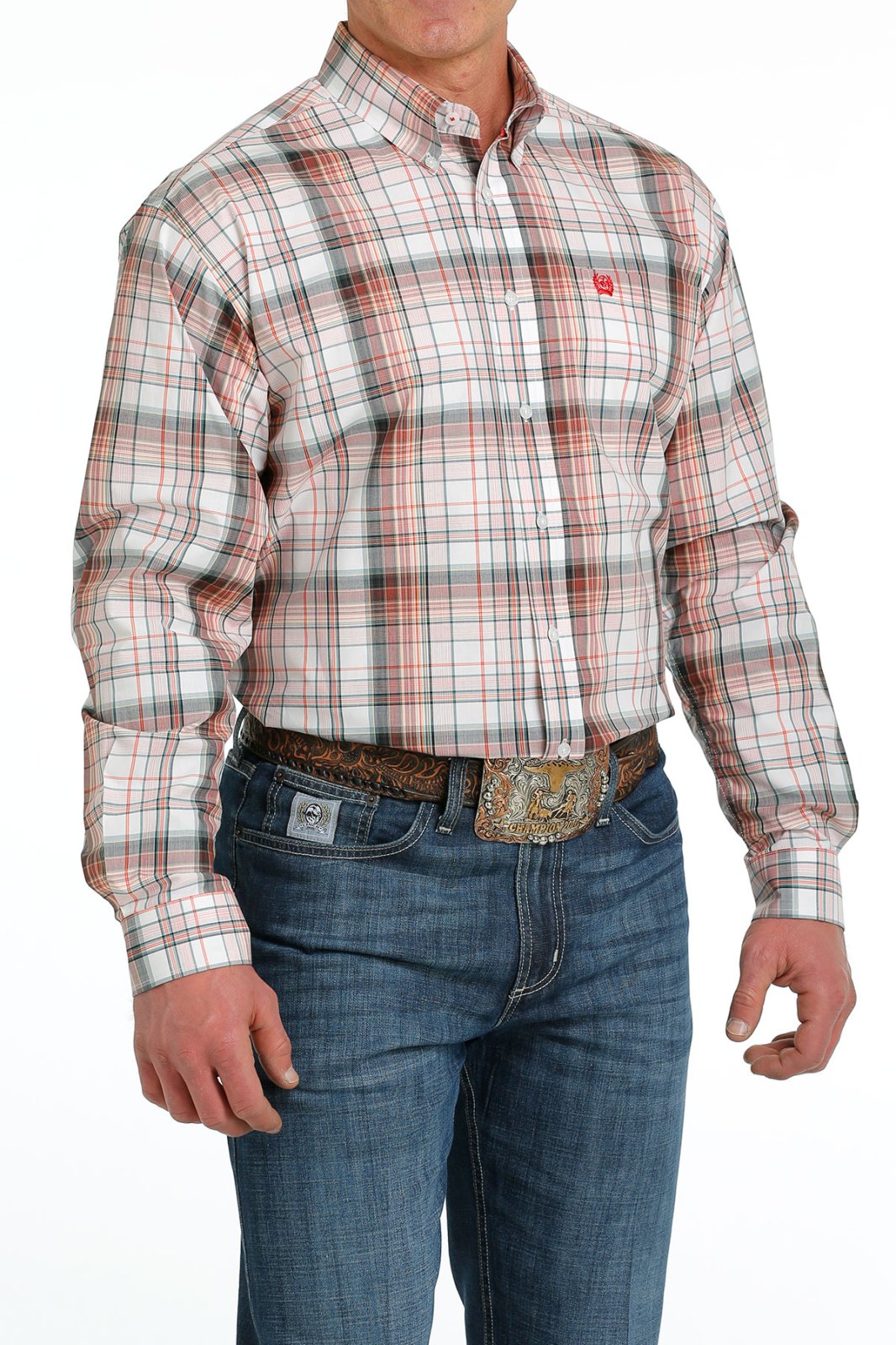 Classic Fit Plaid Woven from Cinch