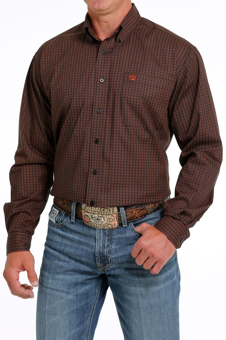 Classic Fit Print Long Sleeve Shirt from Cinch
