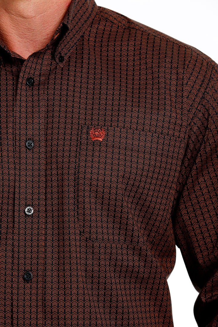 Classic Fit Print Long Sleeve Shirt from Cinch