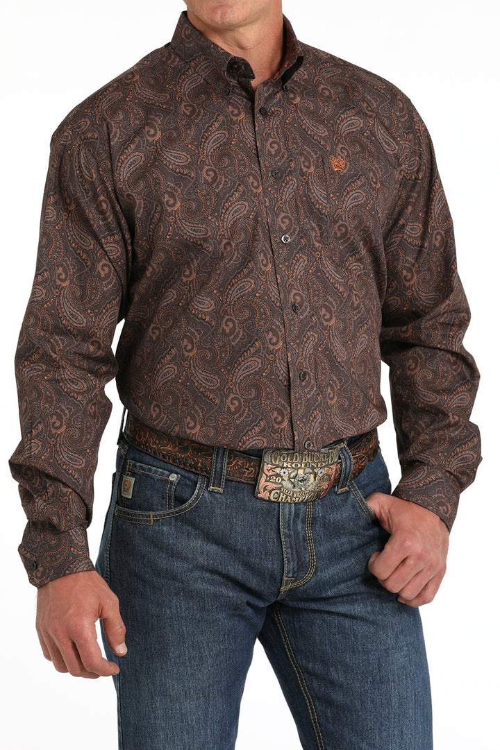 Classic Fit Paisley Print Shirt from Cinch