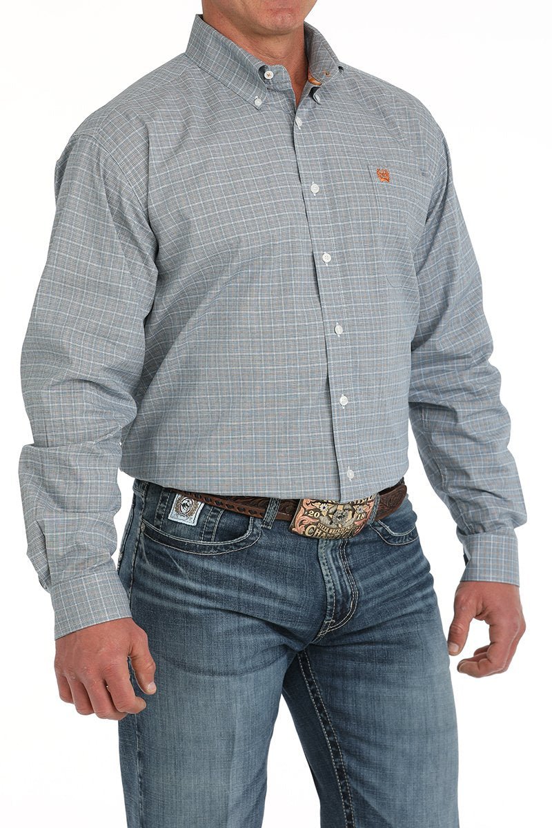 Classic Fit Plaid Long Sleeve Shirt from Cinch - High Call Outfitters