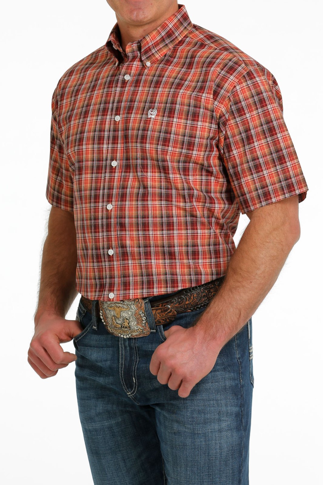 Classic Fit Short Sleeve Woven from Cinch