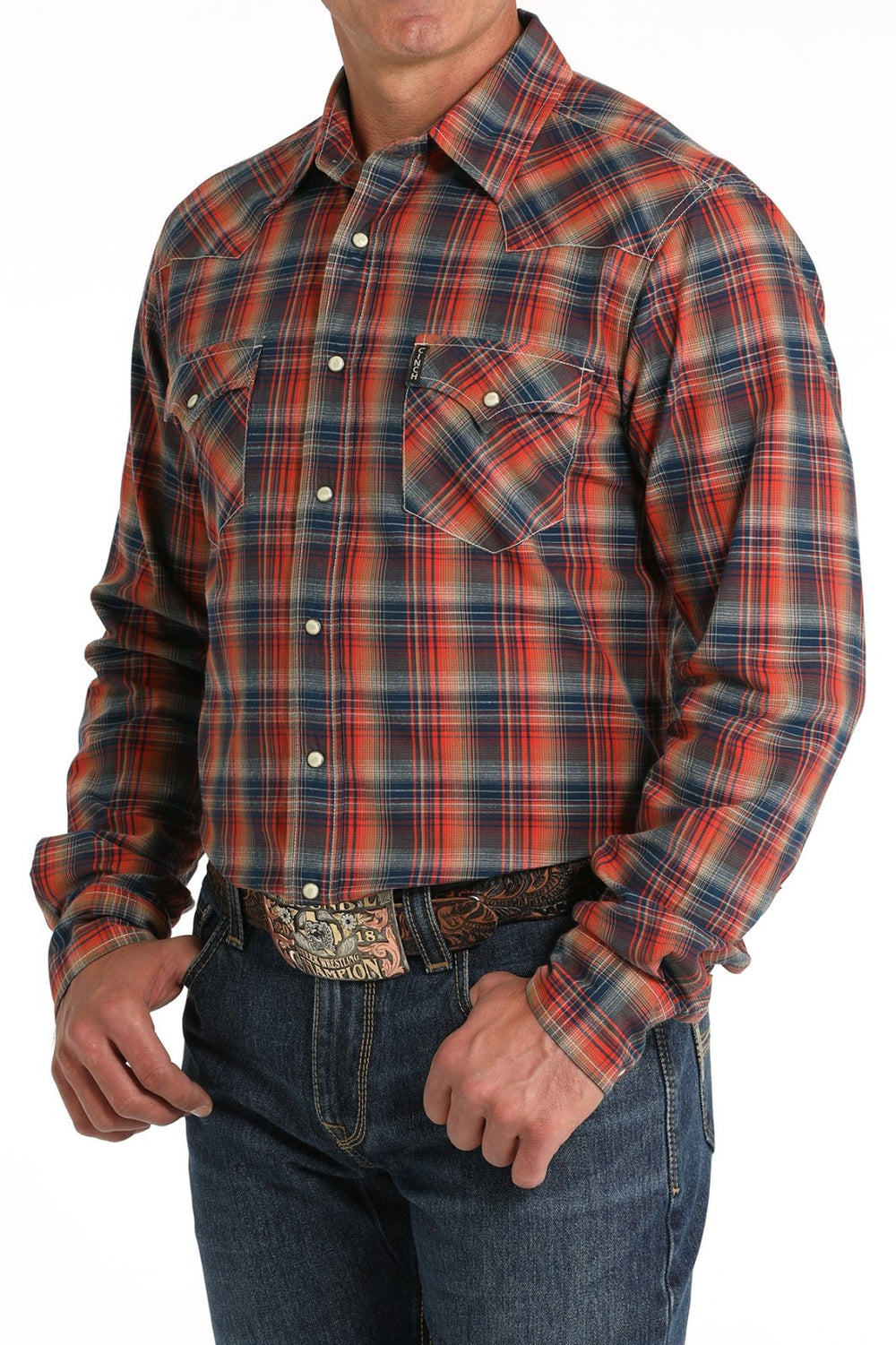 Modern Fit Plaid Shirt from Cinch - High Call Outfitters