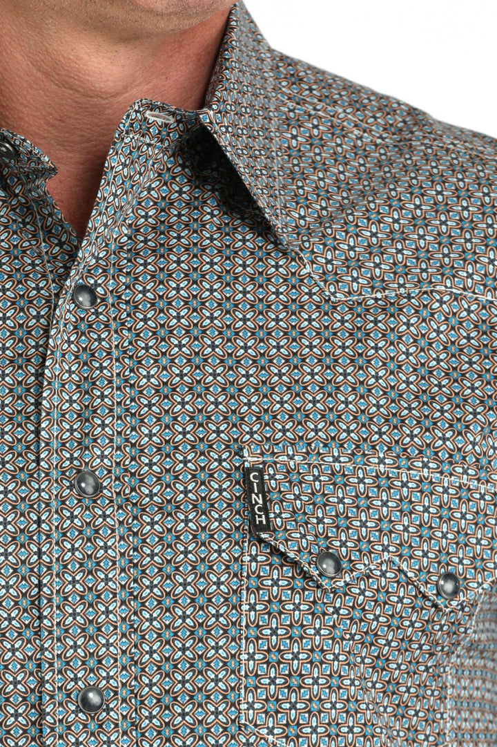 Modern Fit Print Long Sleeve Shirt from Cinch