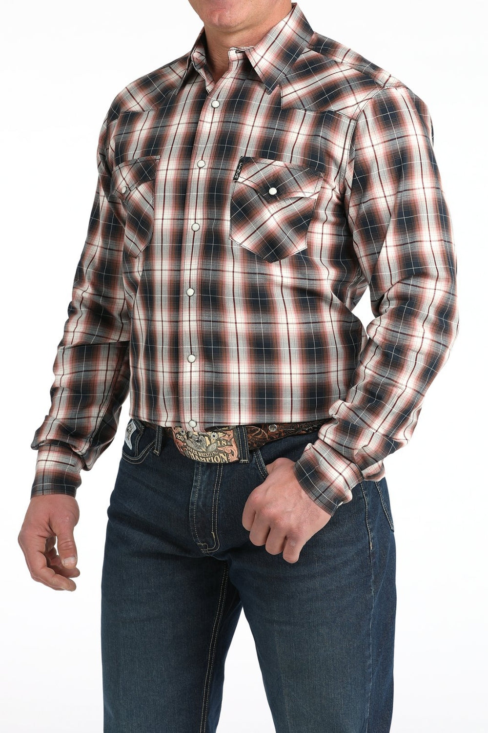 Modern Fit Plaid Shirt from Cinch - High Call Outfitters