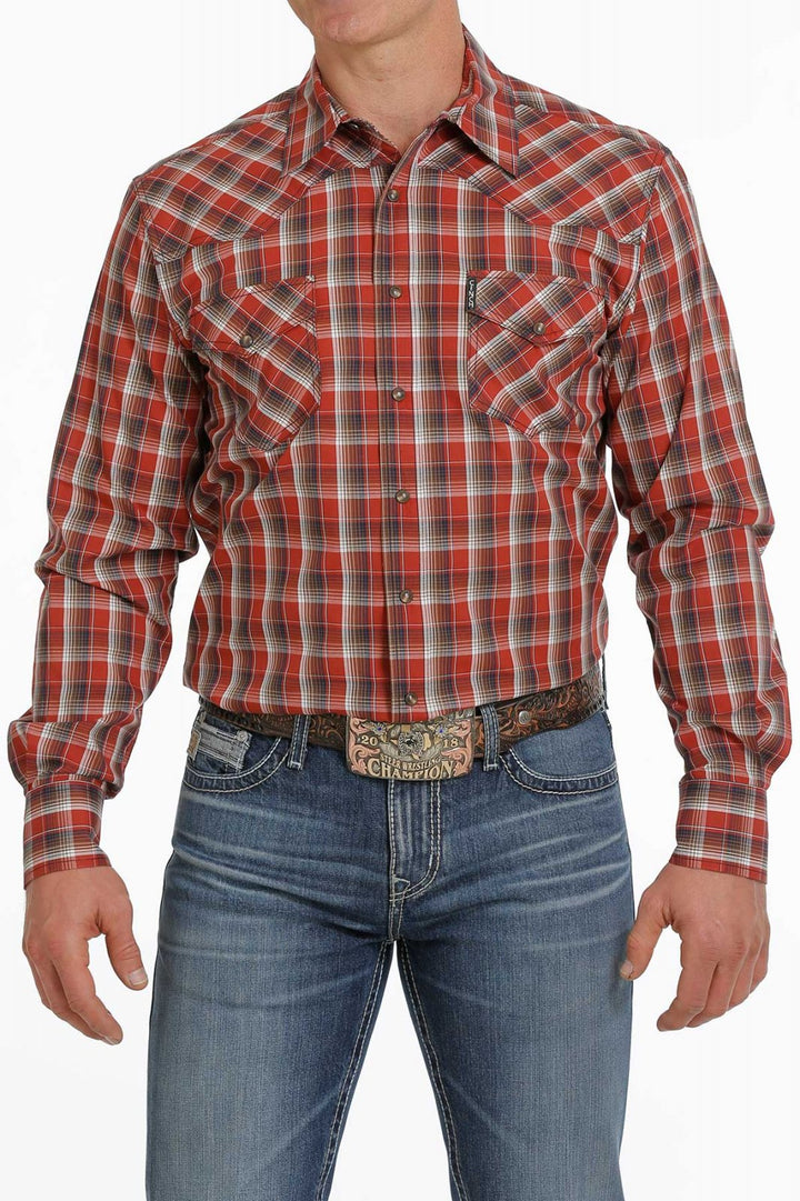 Modern Fit Plaid Long Sleeve Woven from Cinch