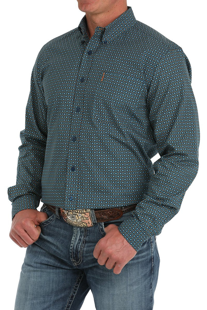 Modern Fit Print Long Sleeve Shirt from Cinch