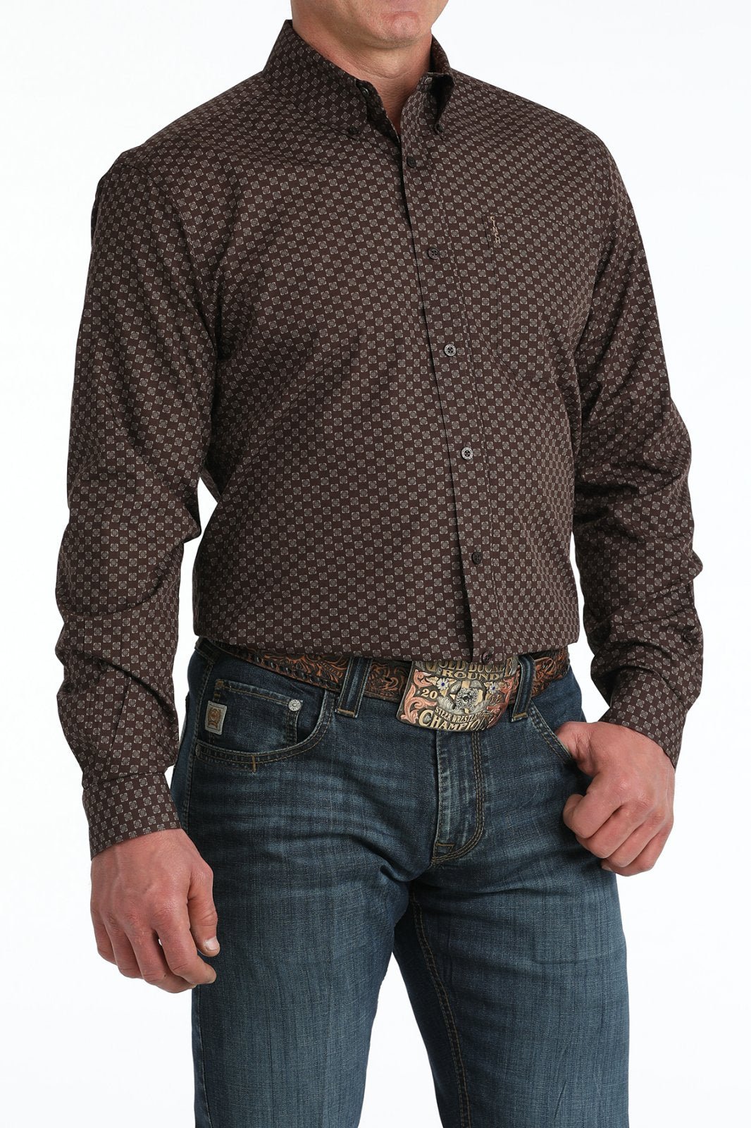 Modern Fit Print Shirt from Cinch - High Call Outfitters