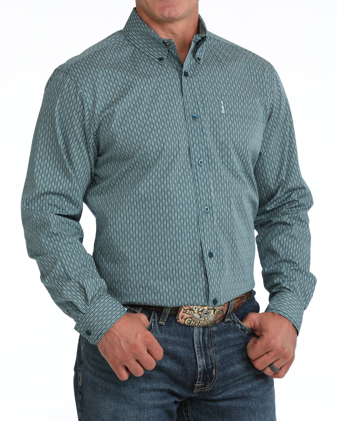 Modern Fit Print Long Sleeve Shirt from Cinch - High Call Outfitters