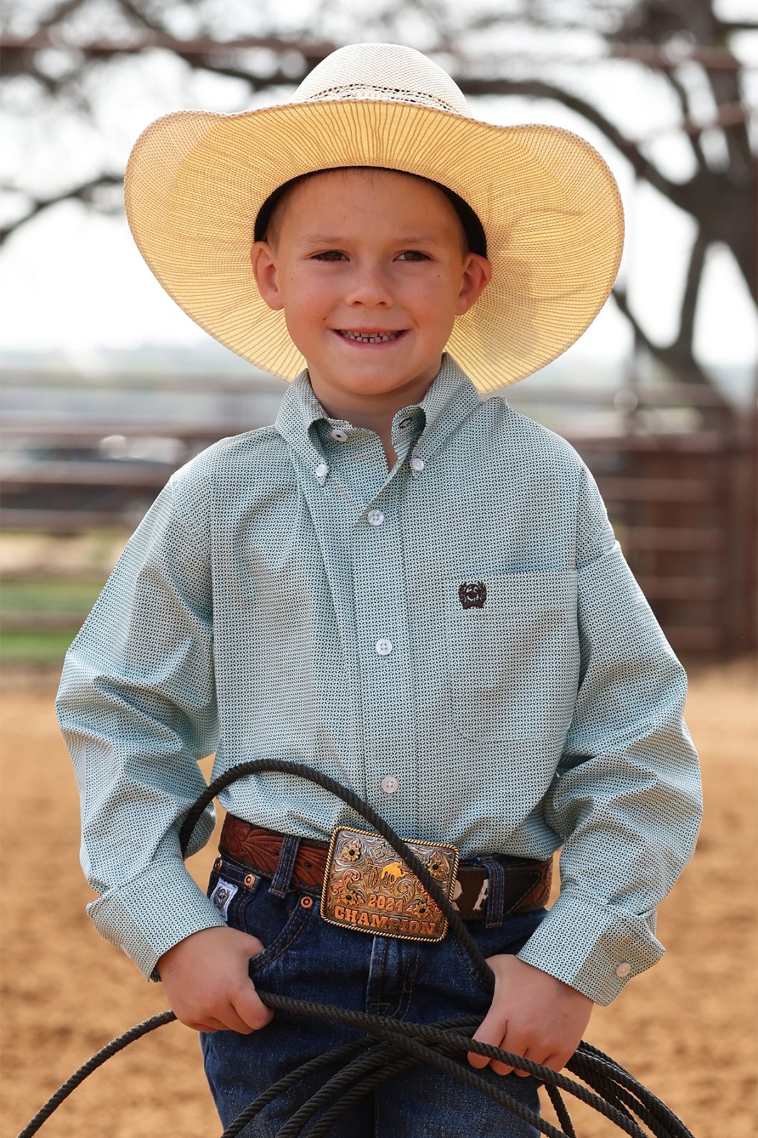 Boys Classic Fit Print Shirt from Cinch - High Call Outfitters