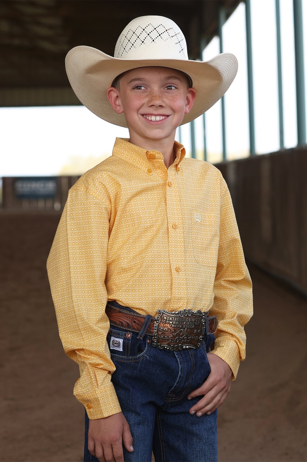 Youth Classic Button Front Shirt from Cinch - High Call Outfitters