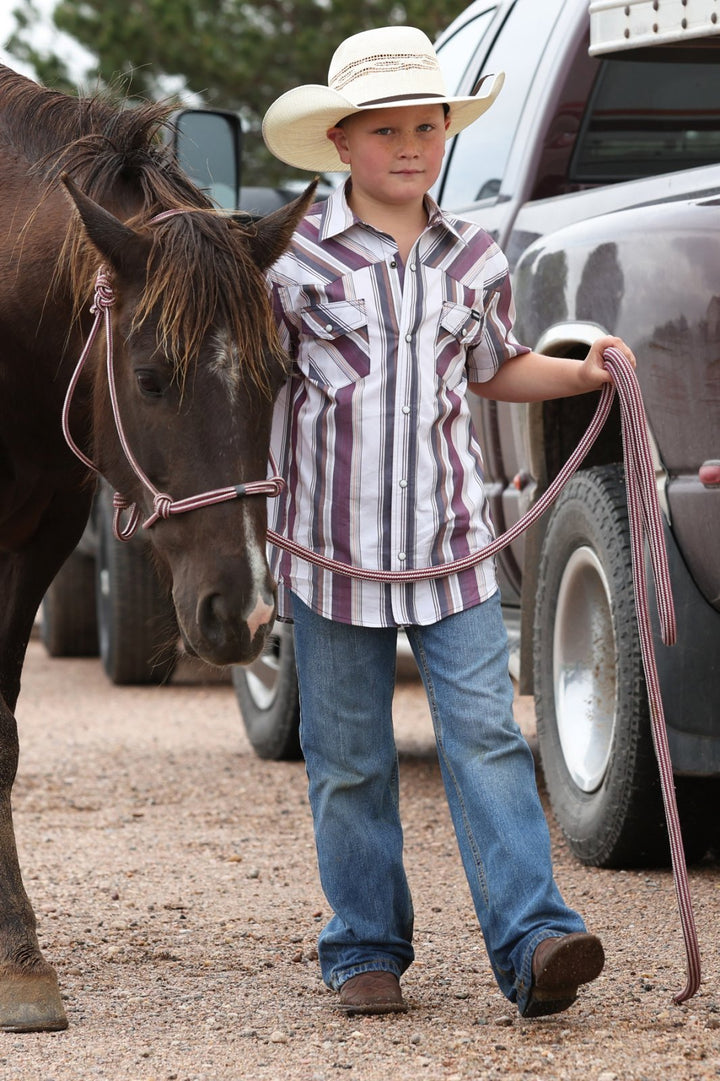 Youth Retro Stripe Shirt from Cinch - High Call Outfitters