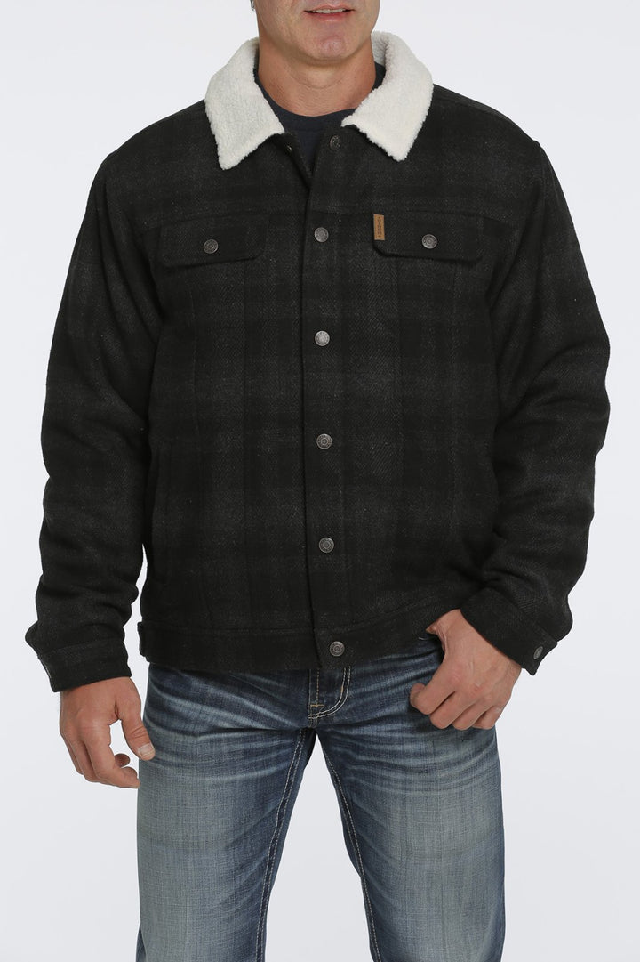 Plaid Fleece Trucker Jacket from Cinch