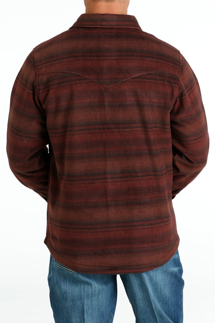 Striped Fleece Shacket from Cinch