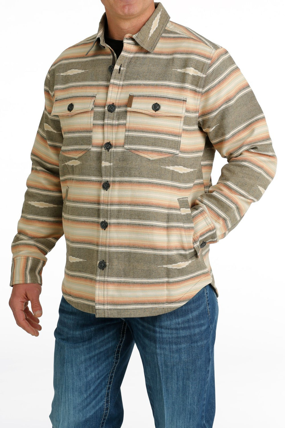 Jacquard Shirt Jacket from Cinch - High Call Outfitters