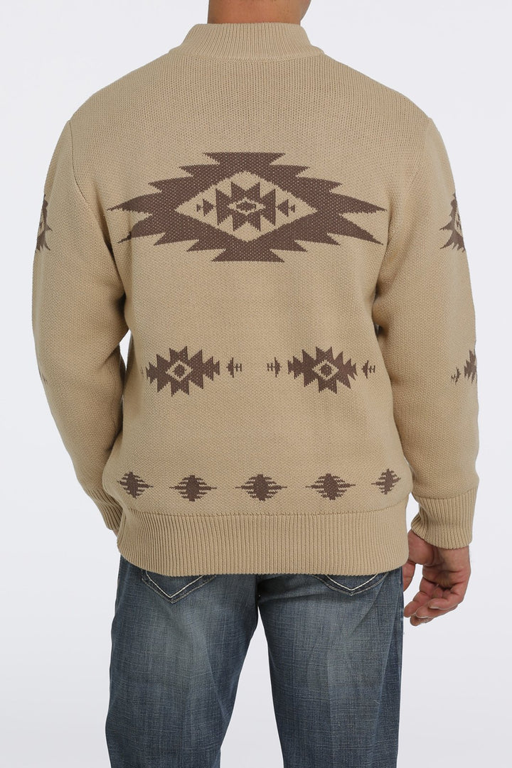 1/4 Zip Aztec Sweater from Cinch