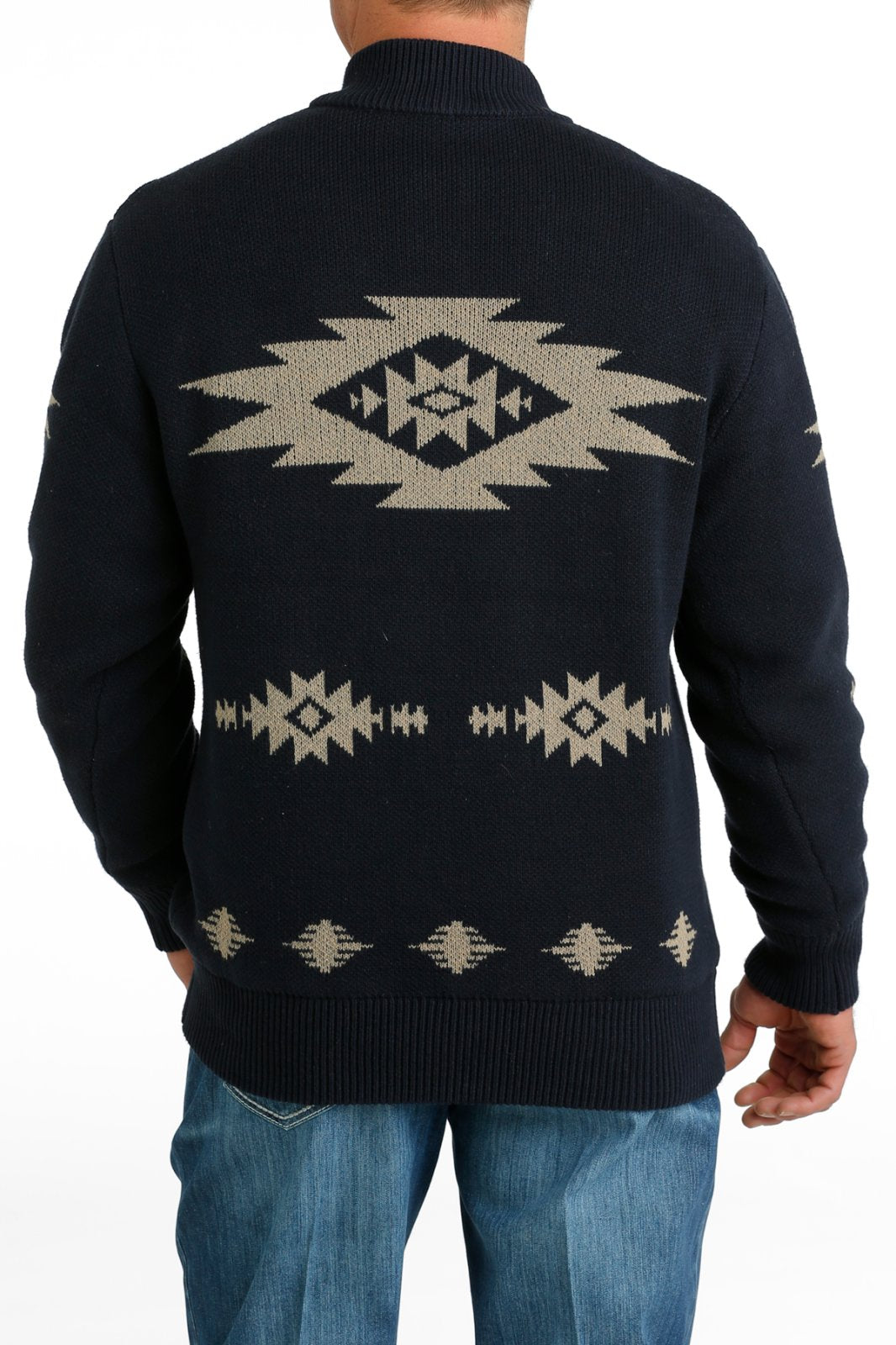 1/4 Zip Aztec Sweater from Cinch