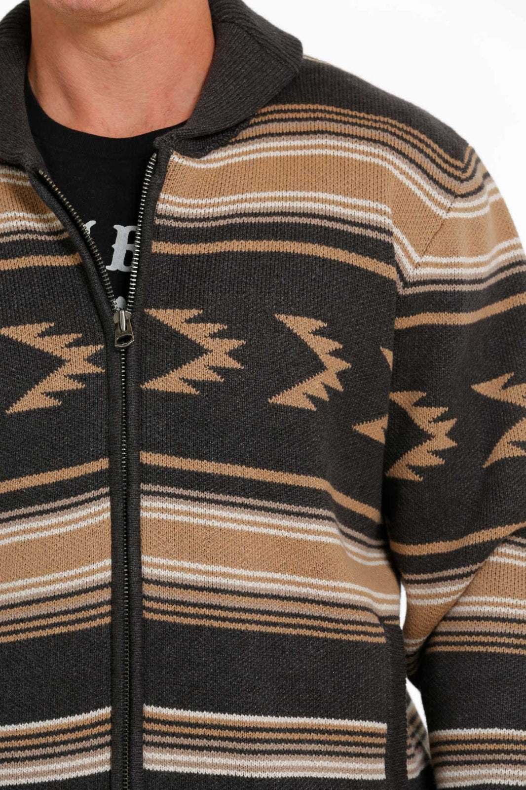 Front Zip Aztec Sweater from Cinch