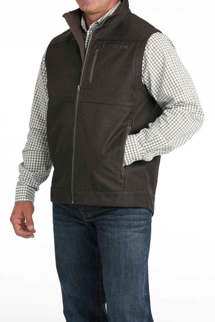Textured Print Bonded Vest from Cinch