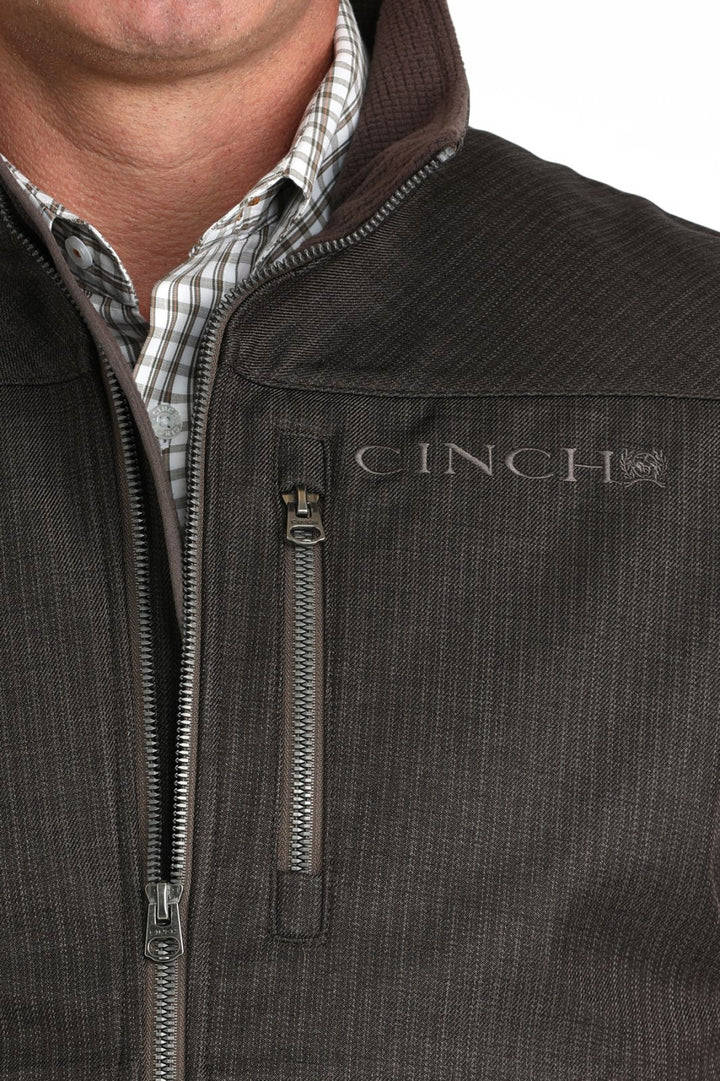 Textured Print Bonded Vest from Cinch