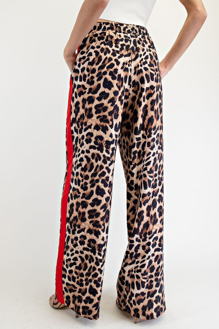 Leopard Print Track Pant