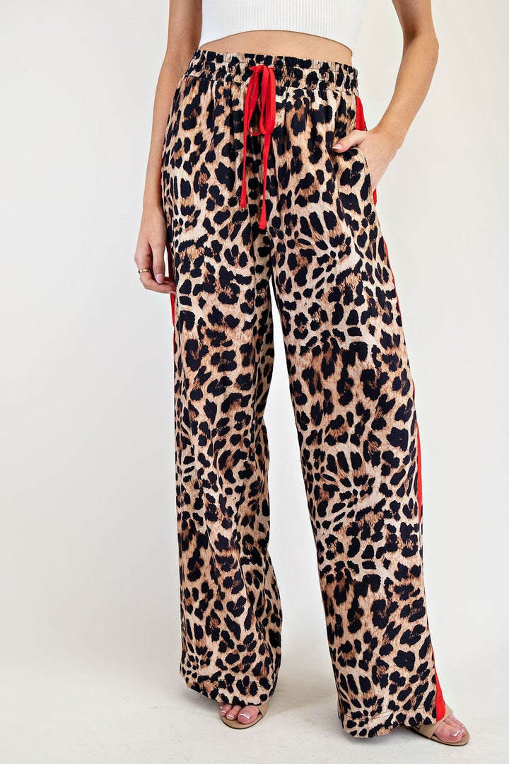 Leopard Print Track Pant