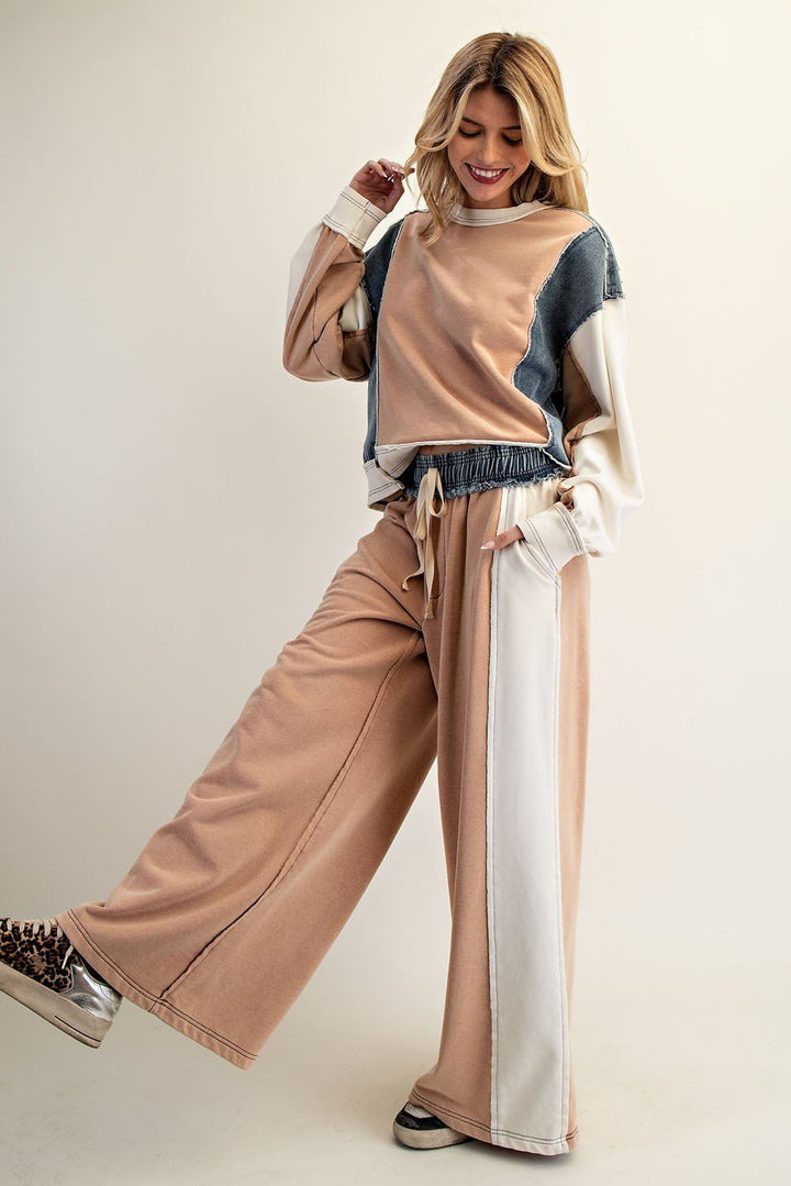 Color Block Drawstring Pant